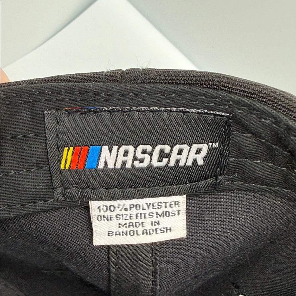 NASCAR Official Black Cap with Metallic Accent NASCAR Emblem with NASCAR back - Picture 4 of 5